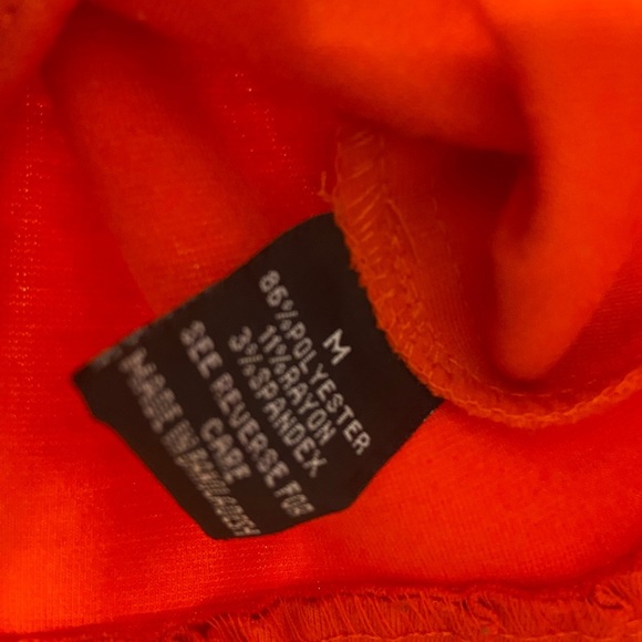 Baccini Sz M Orange with Silver Buttons Collar Long Sleeve Women’s Jacket - Picture 3 of 8